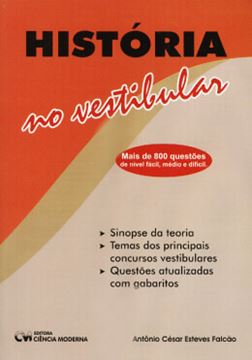 Imagem de HISTORIA NO VESTIBULAR MAIS DE 800 QUESTOES DE NIVEL FACILE, MEDIO E DIFICIL