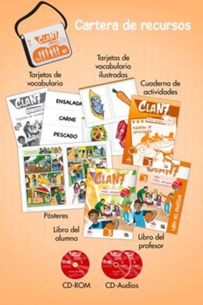 Picture of CLAN 7 CON ¡HOLA, AMIGOS! 3 - CARTERA DE RECURSOS PARA EL PROFESOR