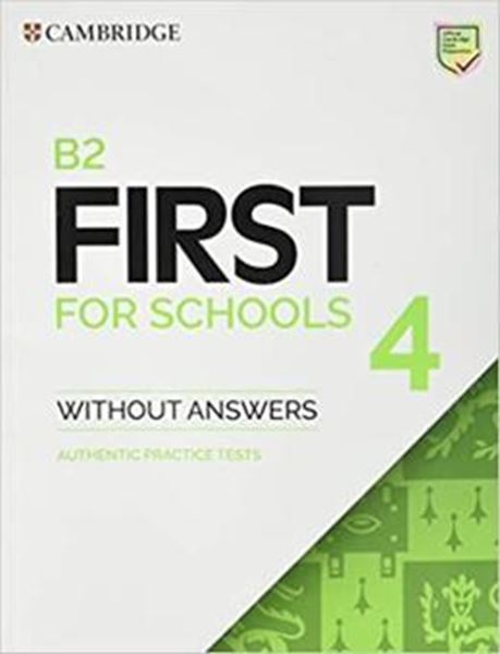 Picture of B2 FIRST FOR SCHOOLS 4 SB WO ANSWERS
