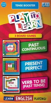 Imagem de PLAY TO LEARN - TENSE BOOSTER -   - 3 JOGOS DE TABULEIRO - PAST CONTINUOUS - PRESENT PERFECT - VERB TO BE/PAST TENSE