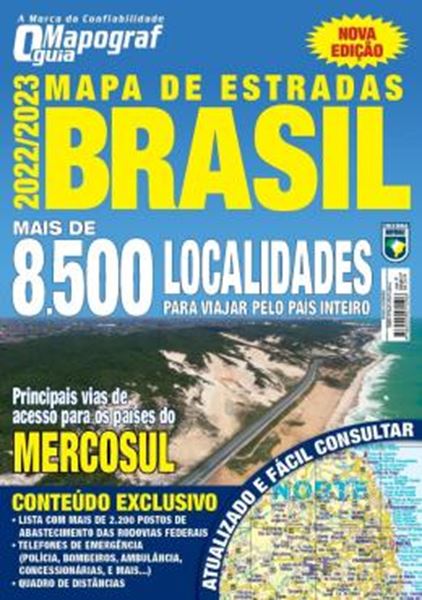 Picture of MAPA MAPOGRAF ESTRADAS BRASIL - 2022/2023