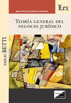 Imagem de TEORIA GENERAL DEL NEGOCIO JURIDICO