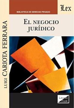 Imagem de EL NEGOCIO JURIDICO