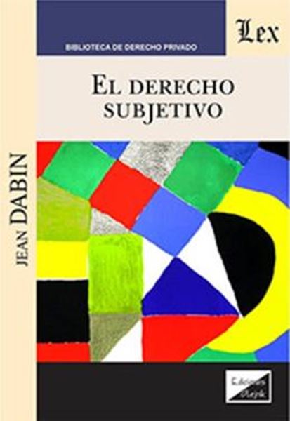 Picture of EL DERECHO SUBJETIVO