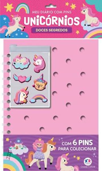 Picture of UNICORNIOS - LEIA E COLECIONE - DIARIO COM PINS